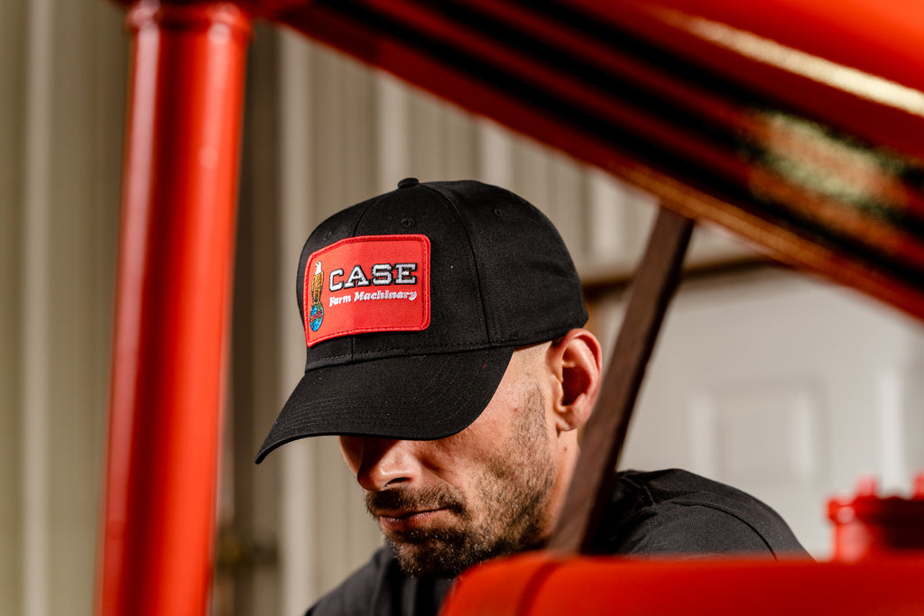 Case Eagle Logo Hat, Solid Black