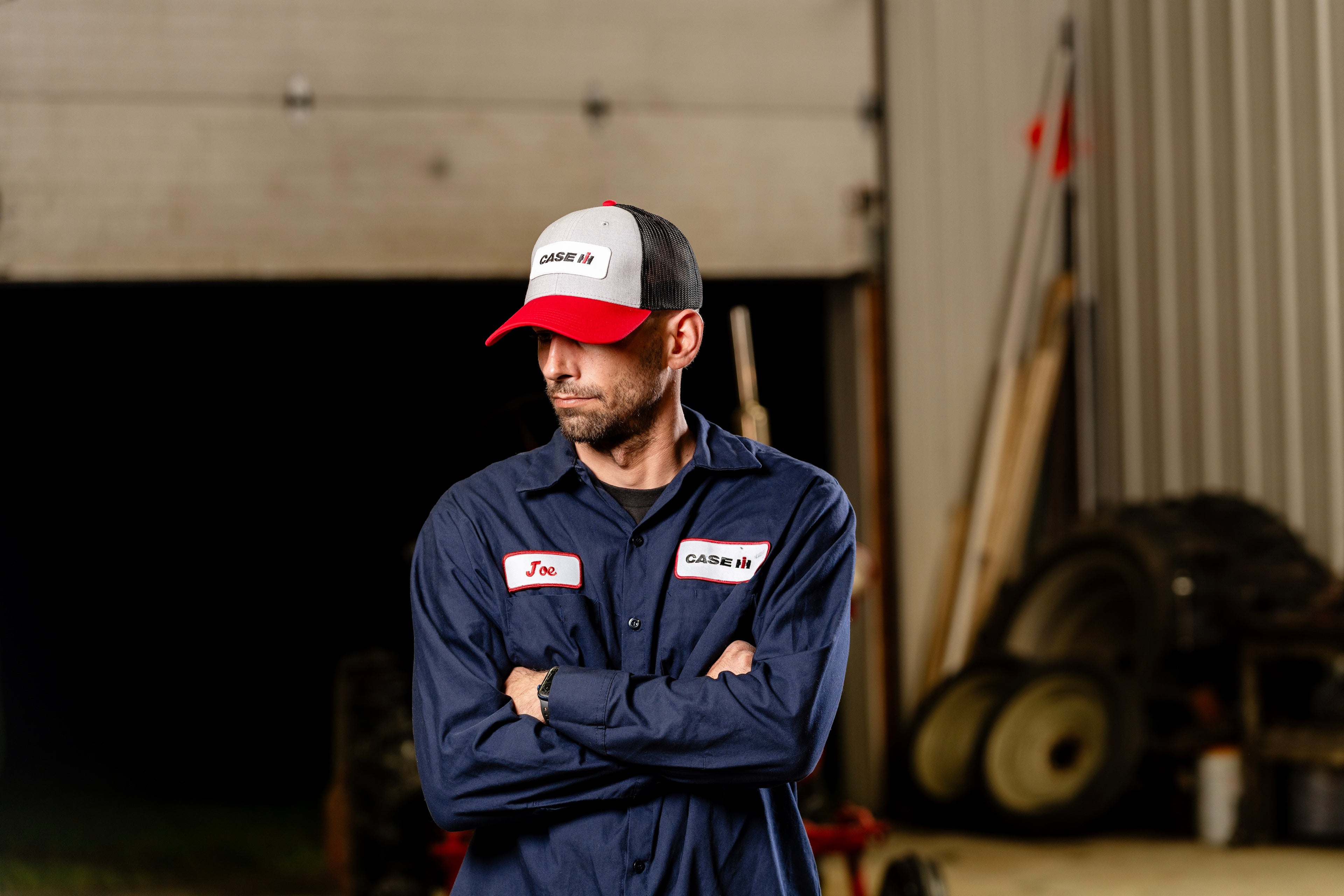 CaseIH Logo Hat, Heather Gray