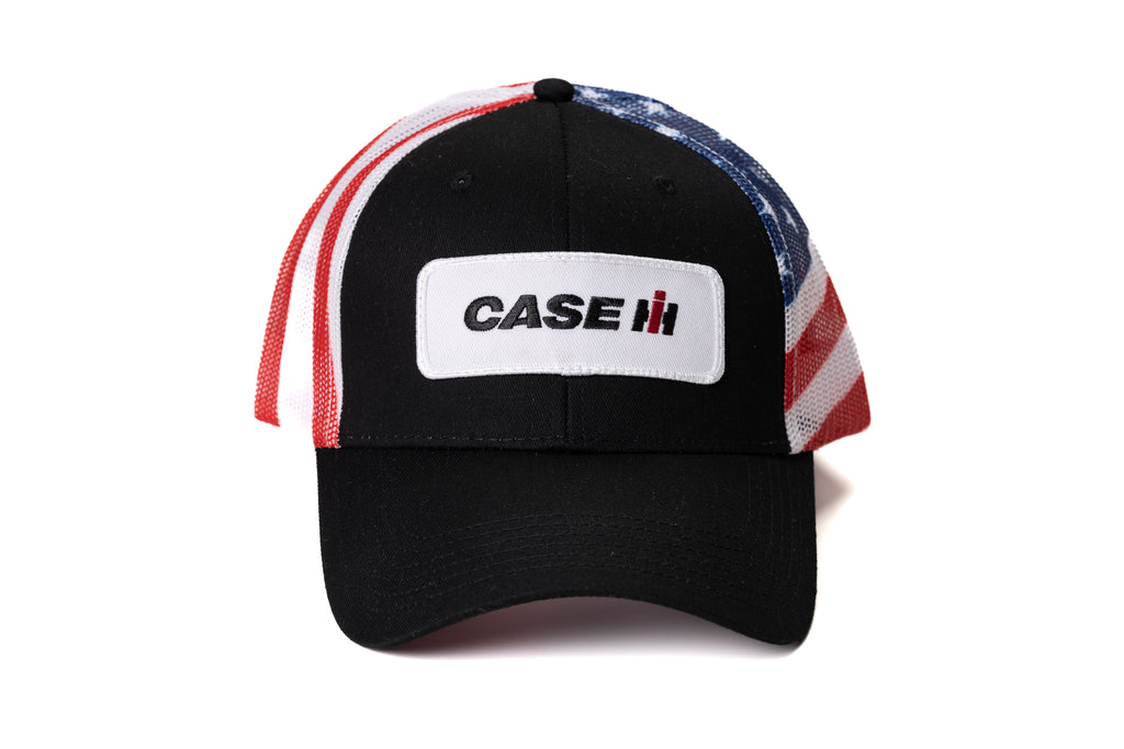 CaseIH Logo Hat, US Flag Mesh