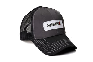 CaseIH Logo Hat, Gray with Black Mesh Back