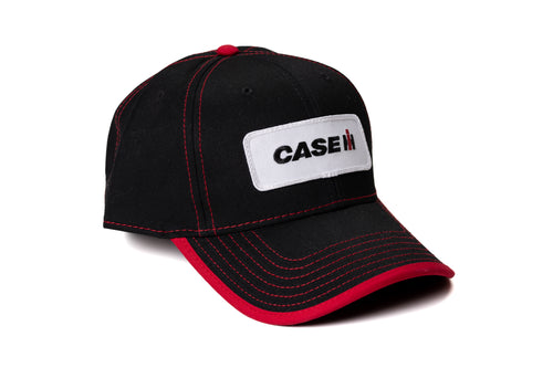 CaseIH Logo Hat, Black with Red Accents