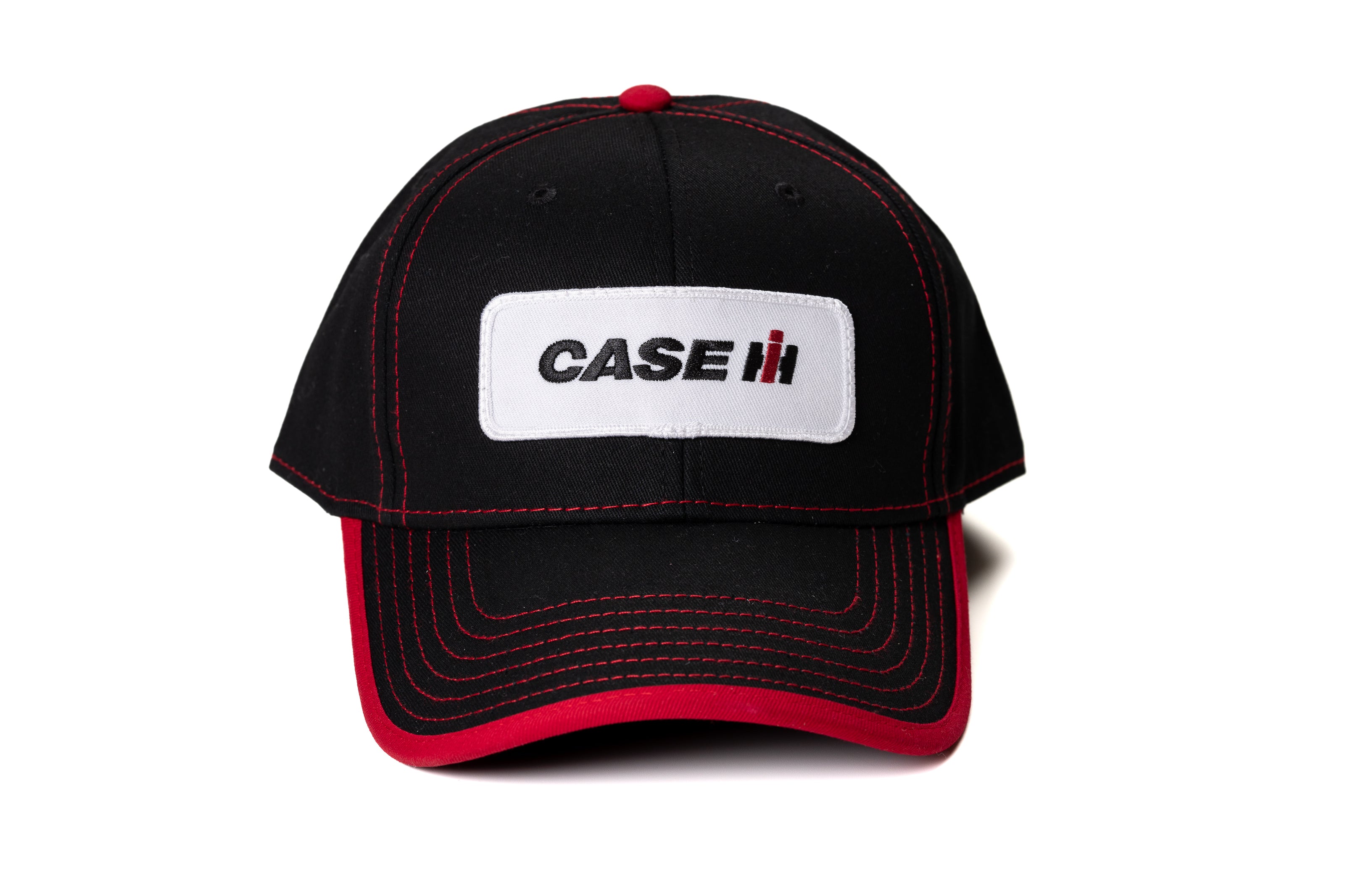 CaseIH Logo Hat, Black with Red Accents