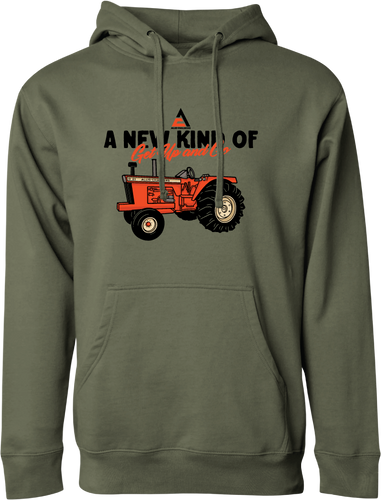 Allis Chalmers Hoodie, D-21, Get Up and Go, Green
