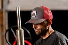 Load image into Gallery viewer, IH Hat, Charcoal Gray with Red Mesh Back