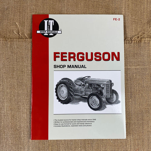 Shop Service Manual for TO20, TO30 and TE20 Ferguson Tractors