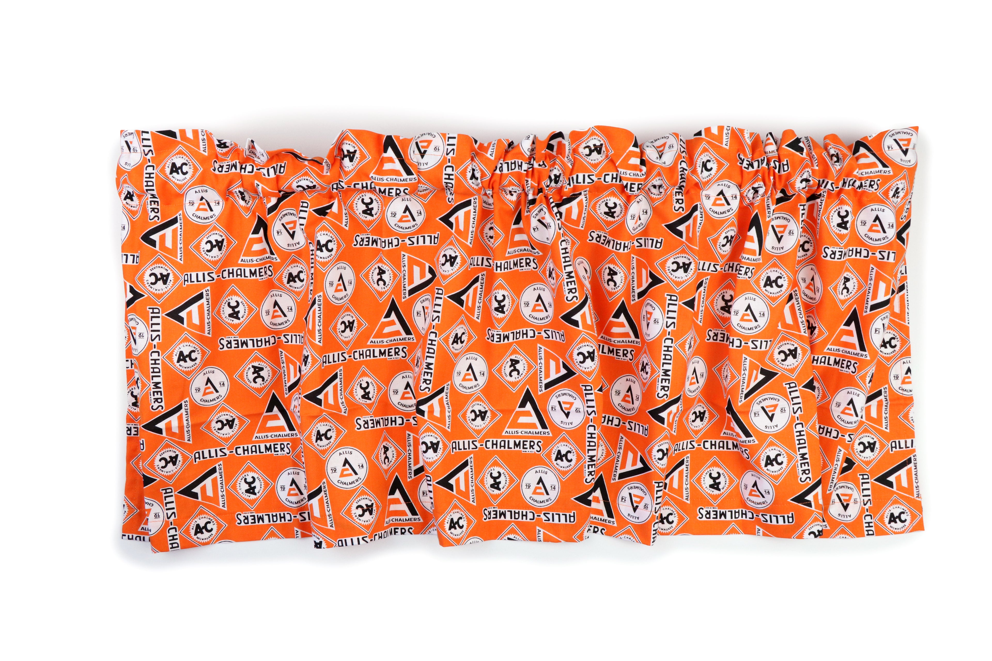 Allis Chalmers Window Valance, Orange Logo