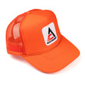 Allis Chalmers Hat, New Logo, Orange Mesh Foam Trucker Style, Youth or Adult Size