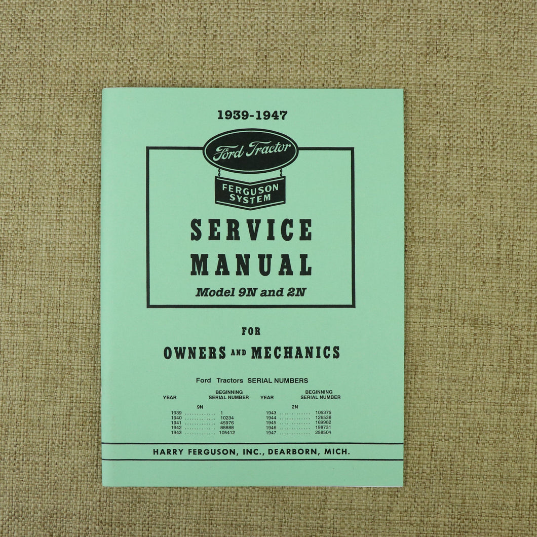 Ford 9N and 2N Tractor Service Manual