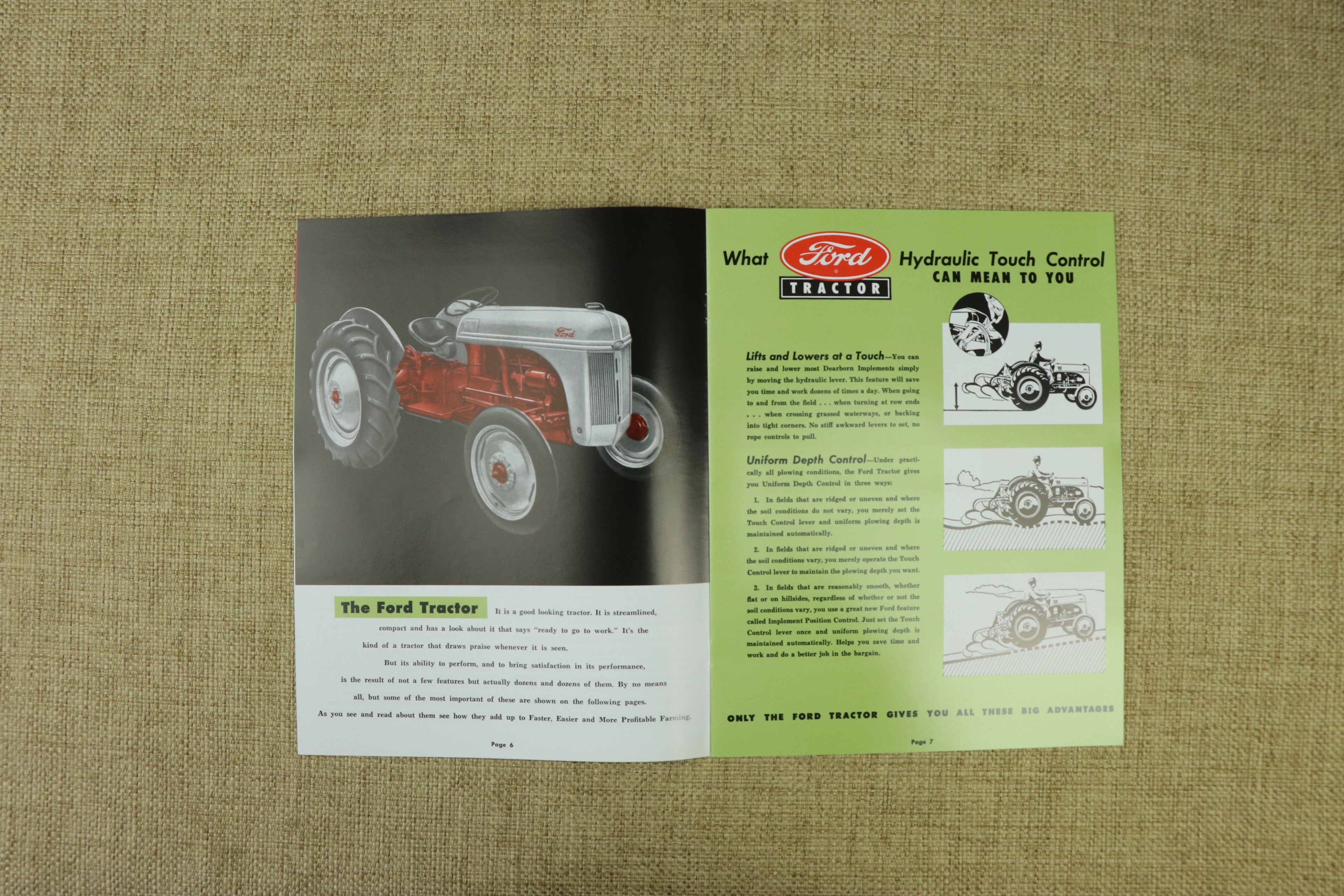 Ford 8N Sales Brochure "Ford Tractor Gets More Done"