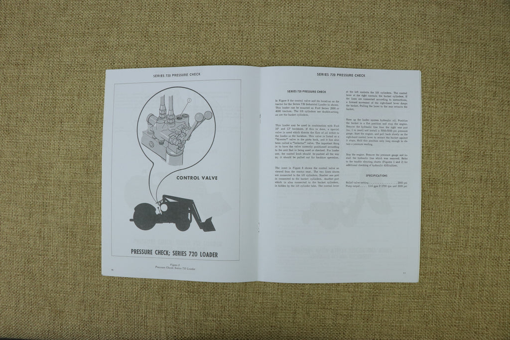 Ford Tractor Diesel Service School Manual: Servicing Ford Industrial Hydraulic Systems, Loader and Backhoe