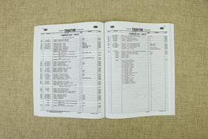 Ford Parts Catalog for NAA, Jubilee, 600, 700, 800, 900, 2000 and 4000 4-cylinder