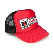 Load image into Gallery viewer, Farmall IH Logo Hat, Red with Black Mesh Back