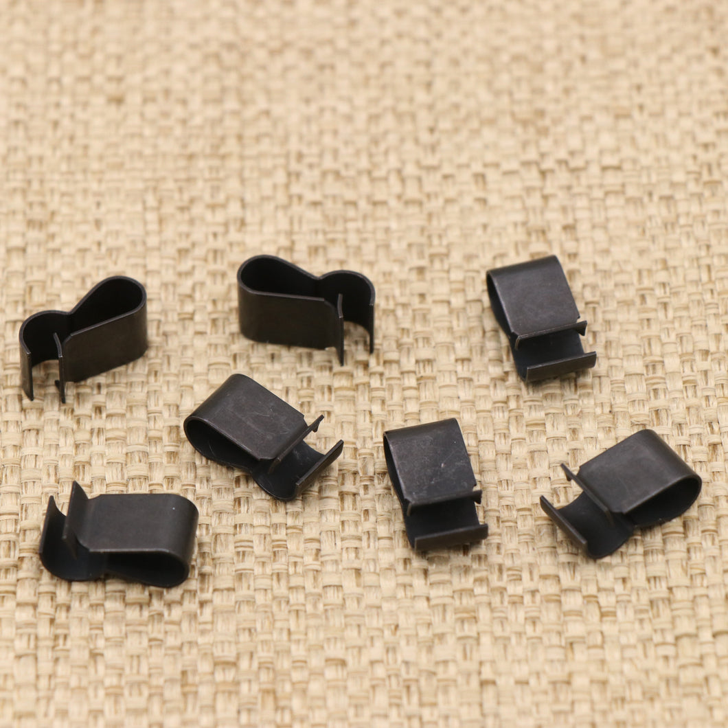 Set of Seven Headlight Wiring-to-Hood Clips for Ford