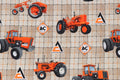 Allis Chalmers Tractor Toss Fabric, Cotton, Tan