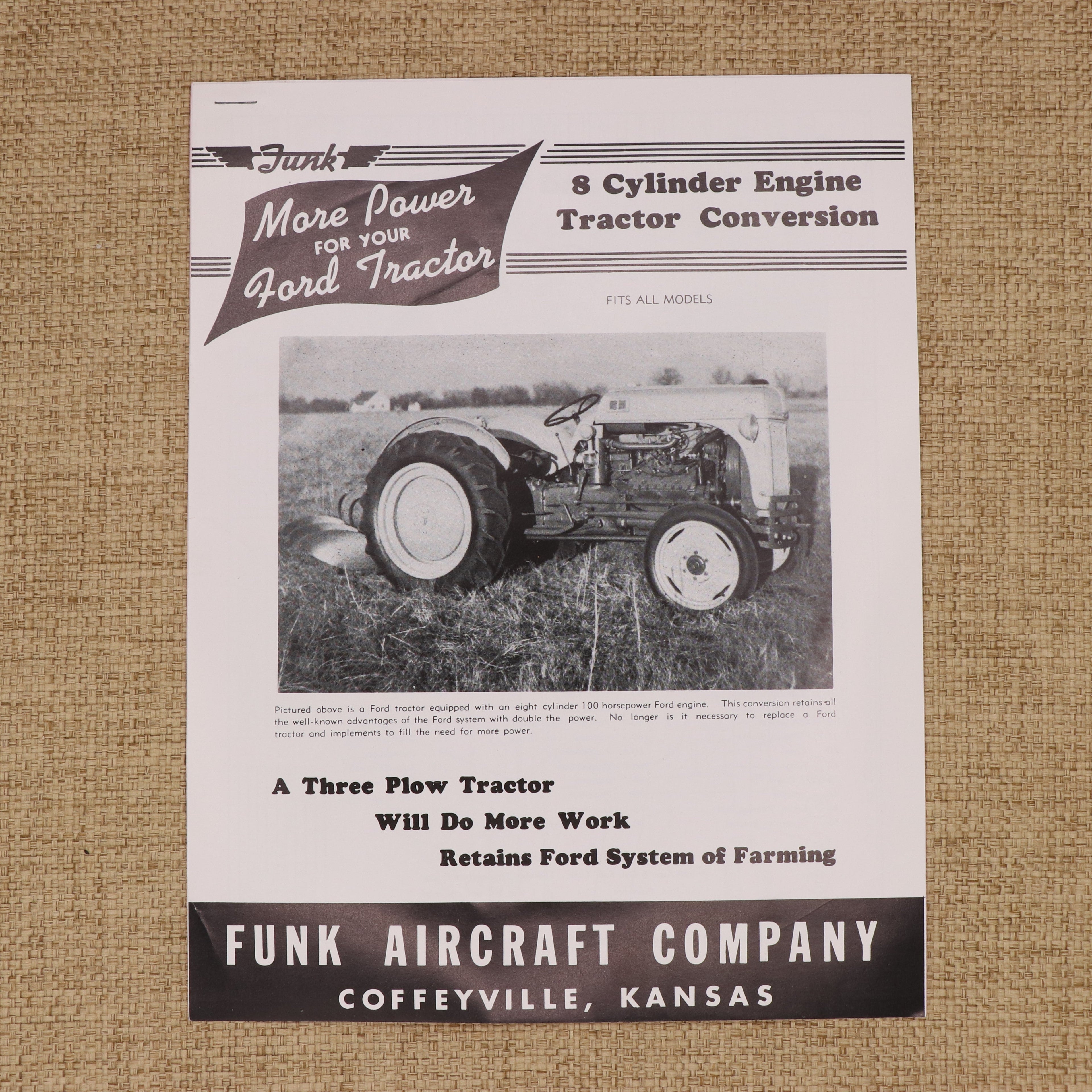 Ford Tractor Conversion Kit Instructions by Funk Aircraft Co.