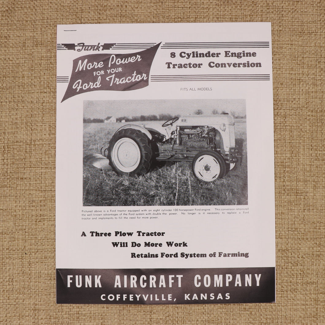 Ford Tractor Conversion Kit Instructions by Funk Aircraft Co.