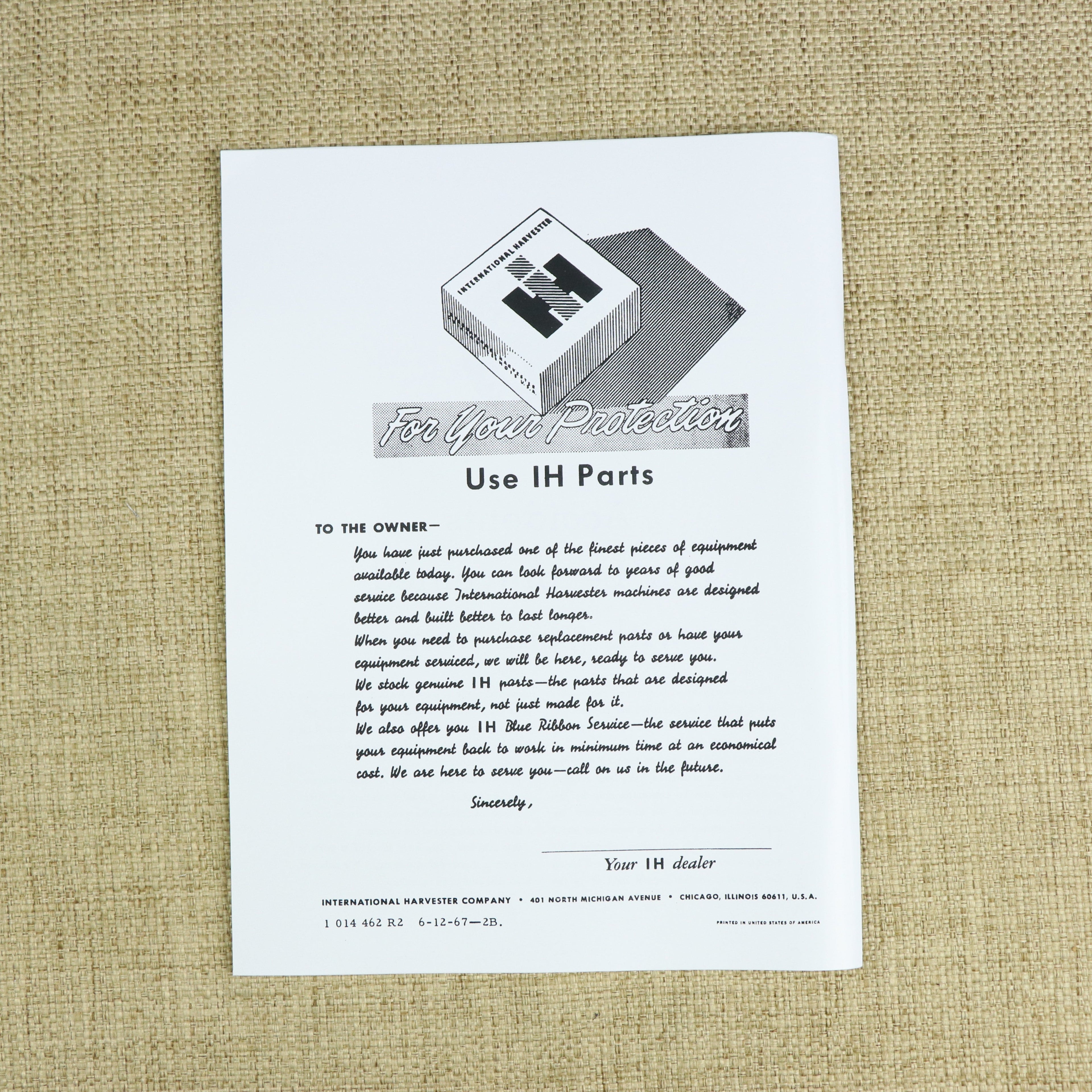 Operator's Manual for IH Farmall Cub Tractors, 1958-1964