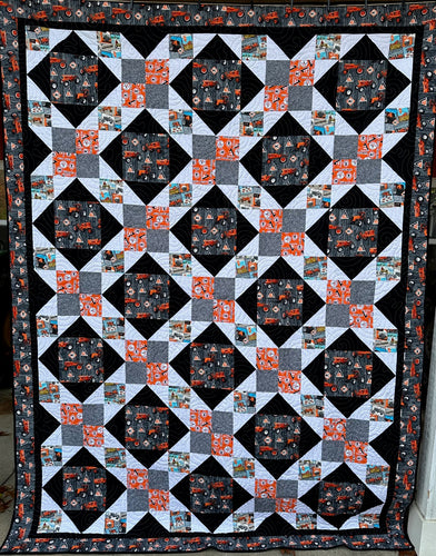 Allis Chalmers Tractor Quilt, Queen Size