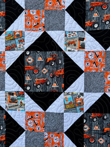 Allis Chalmers Tractor Quilt, Queen Size