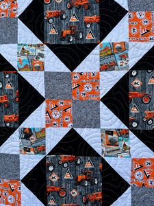 Allis Chalmers Tractor Quilt, Queen Size