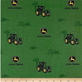 John Deere Tractor Fabric, Tractor and Farm Print