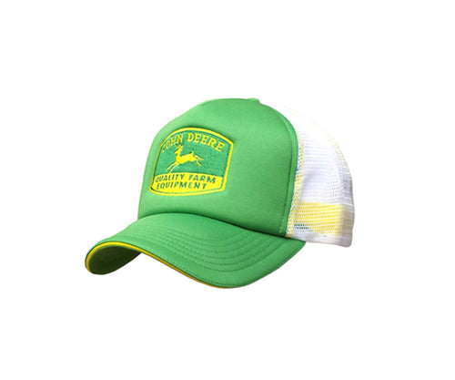 John Deere Hat, Foam Trucker, Quality Farm Equipment Logo