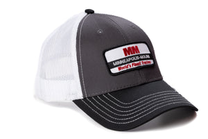 Minneapolis Moline Hat, World's Finest Tractors Logo, Gray/Black/White