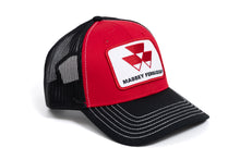 Load image into Gallery viewer, Massey Ferguson Logo Hat, Red with Black Brim and Black Mesh