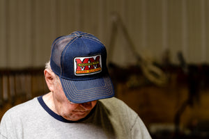Minneapolis Moline Logo Hat, Denim Mesh