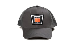 Youth Size Keystone Oliver Logo Hat, Gray Mesh