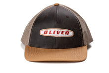 Load image into Gallery viewer, Oliver Logo Hat, Three-Digit Oval Logo, Brown Mesh