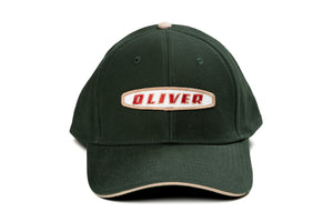 Oval Oliver Logo Hat, Green with Tan Sandwich Brim