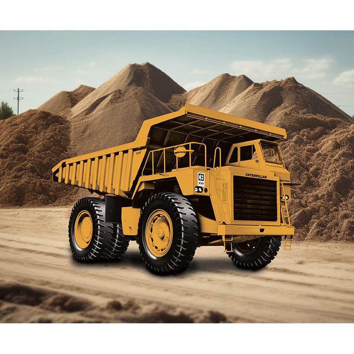 CAT 777 Off-Highway Truck Fabric Panel