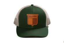 Load image into Gallery viewer, Vintage Oliver Leather Emblem Hat, Green Mesh