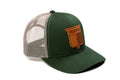 Vintage Oliver Leather Emblem Hat, Green Mesh