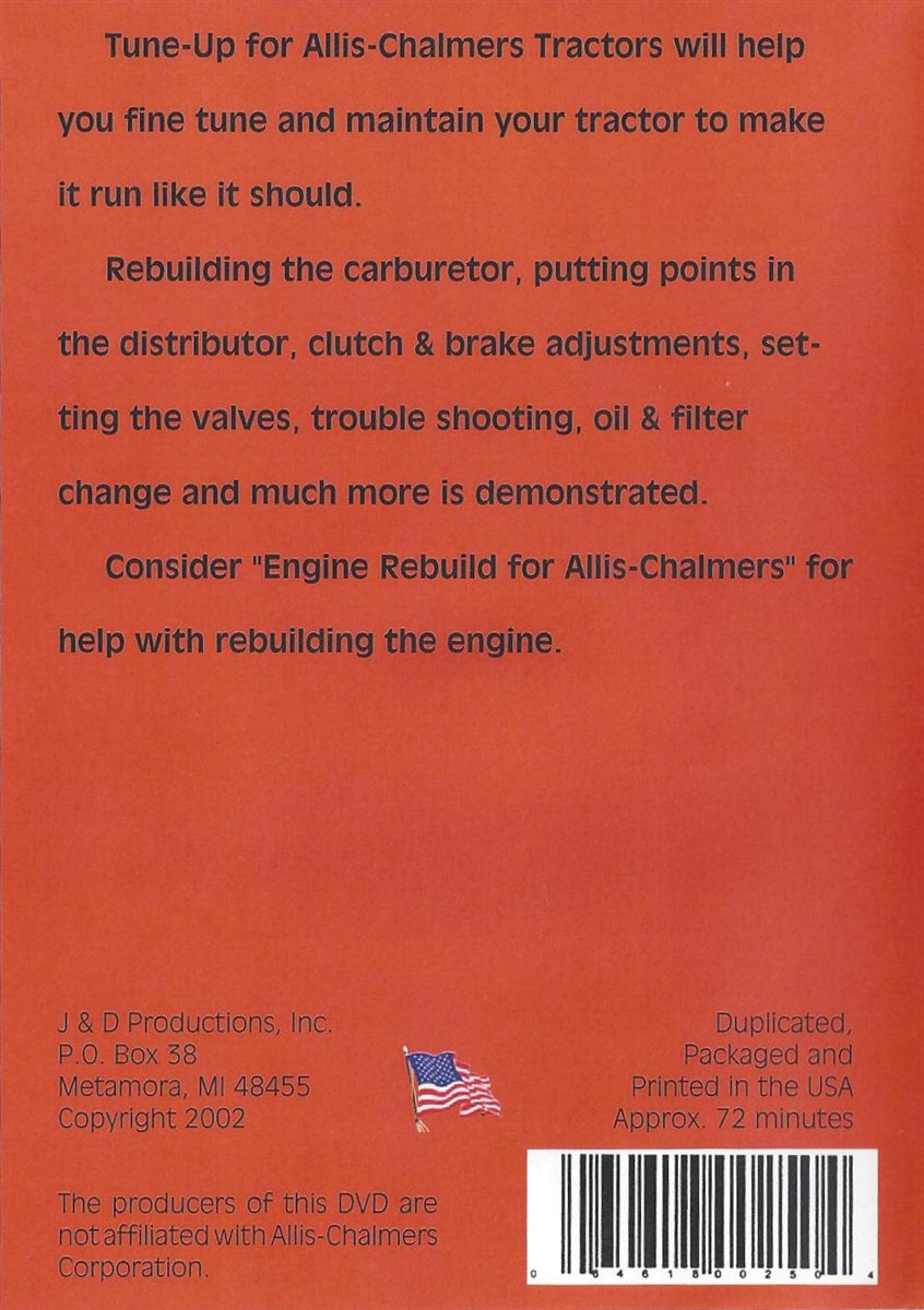 Allis Chalmers WD45 Tune Up