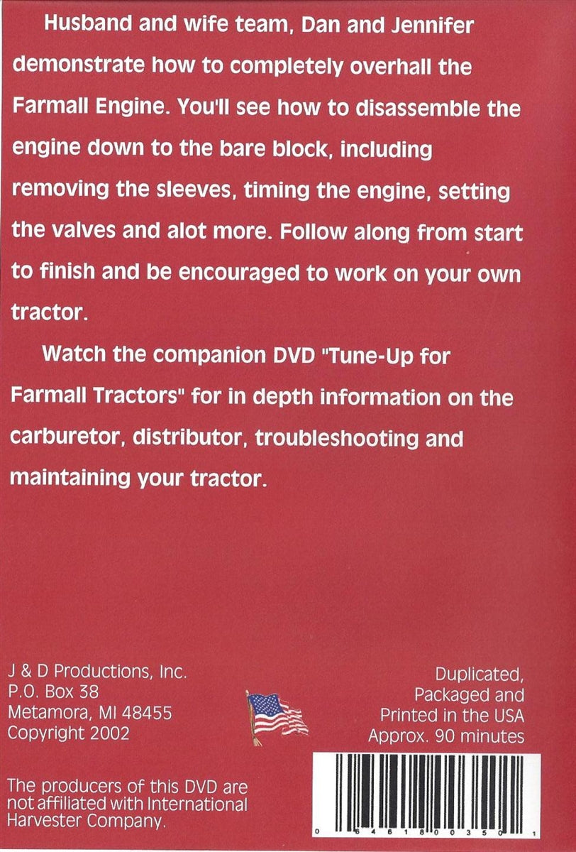 Farmall A, C, Super A, Super C Engine Rebuild