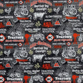 Allis Chalmers Chalkboard Fabric, black