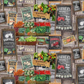 Farmall Farm-to-Table Fabric, Farmer's Market Print