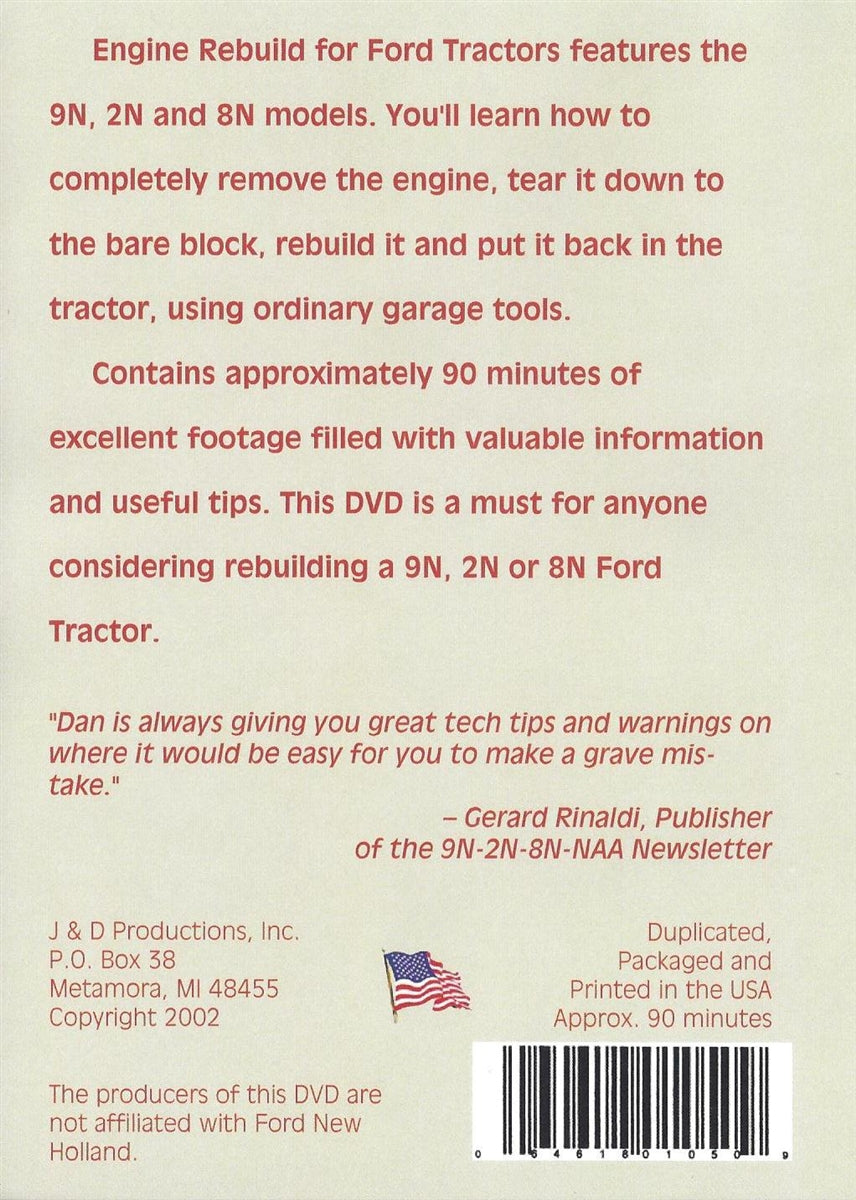 Ford 9N, 8N, 2N Engine Rebuild