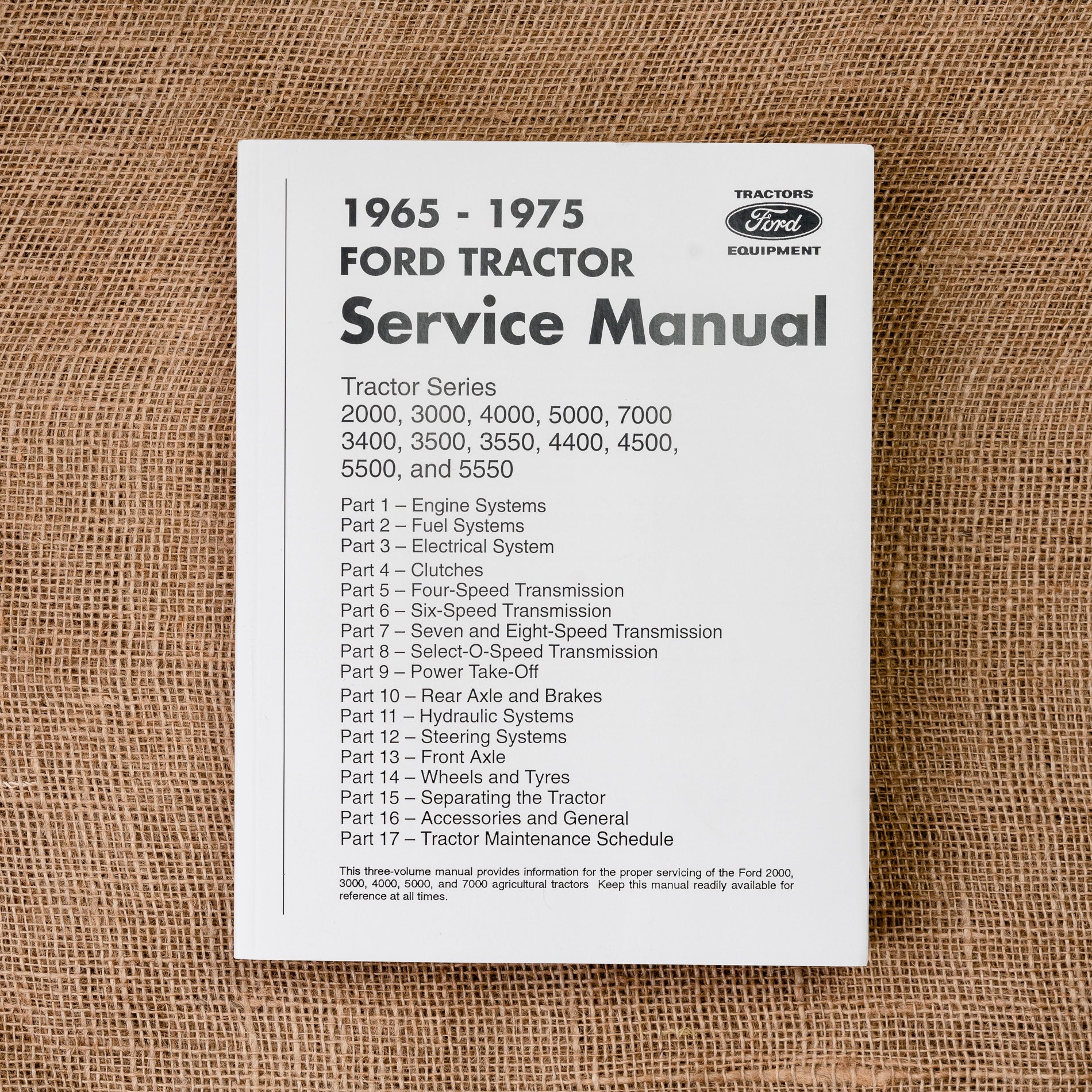 Ford Service Manual for Tractors made between 1965-1975