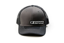 Load image into Gallery viewer, Steiger Logo Hat, Gray with Black Mesh Back