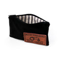 Allis Chalmers Zip Pouch, Leather Emblem