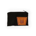 Keystone Oliver Zip Pouch, Leather Emblem