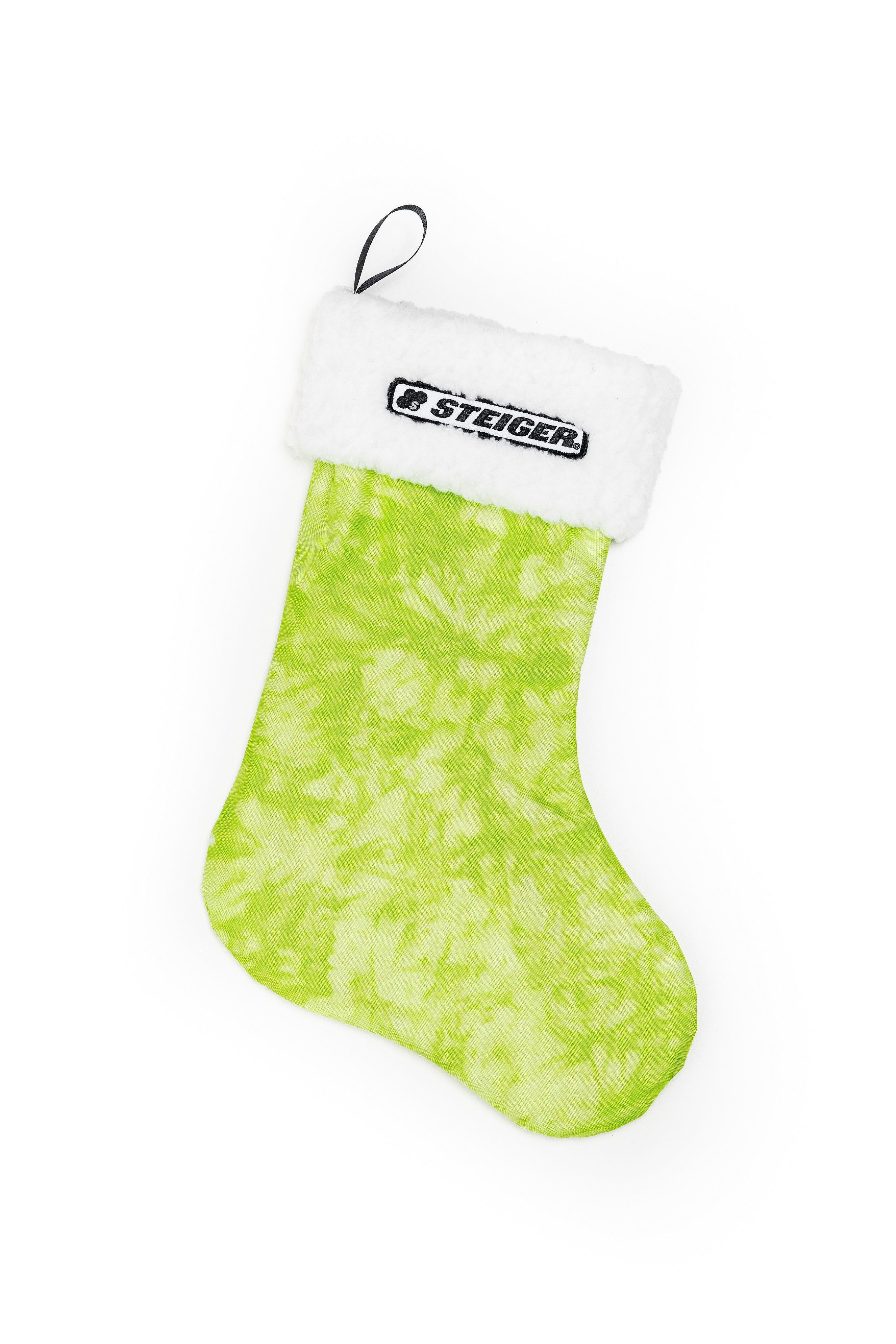 Steiger Logo Christmas Stocking, Green