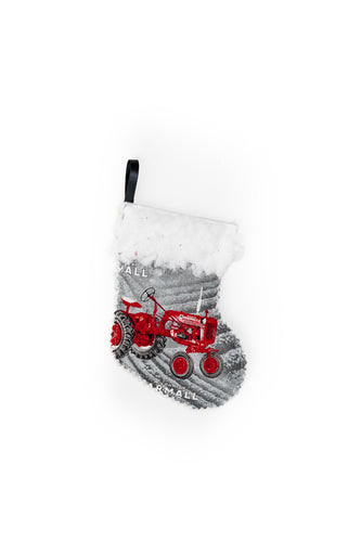 Farmall Cub Tractor Ornament Mini Stocking/Gift Card Holder