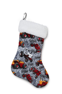Case Christmas Stocking, Tractor and Logo Toss, Gray
