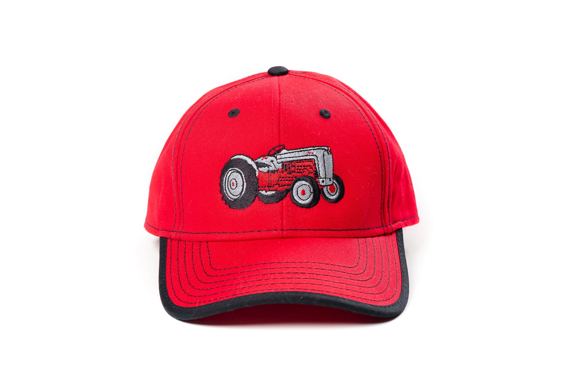 Ford Tractor Hat, Red with Black Accents