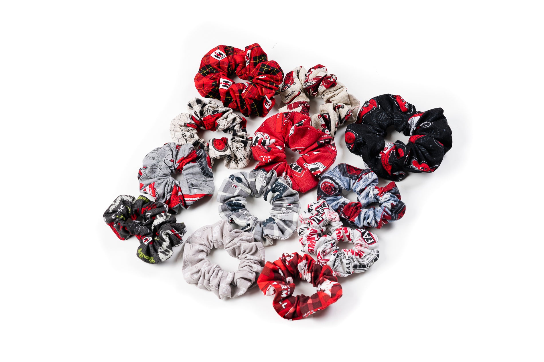 One Dozen Farmall/IH Scrunchies