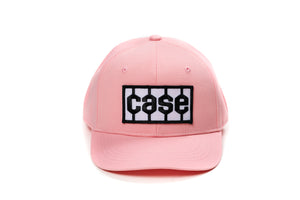 Case Tire Tread Logo Hat, Adult or Youth Size, Solid Pink